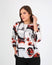 Red Spot Print Oversized Blouse